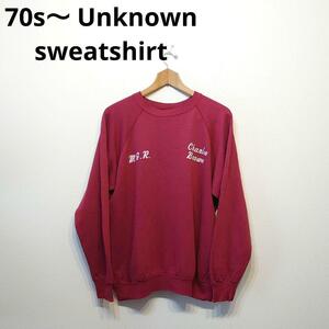 70s〜 Unknown sweatshirt スウェット 両面プリント USA