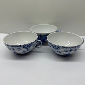 ROYAL COPENHAGEN ロイヤルコペンハーゲン 1130 2客 1551 1客 計3客 ブルーフルーテッド カップのみ