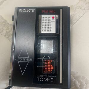 【現状品】SONY TCM-9 コンパクトカセットレコーダー ソニ　再生　録音