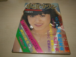 v3■小説タウン1981年１月創刊号表紙三原順子、赤松光夫、沢田一矢、川上宗薫他