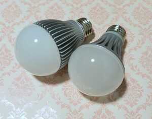 【1円スタート】 ２個セット　LED電球 ECOLUX LED-A4N262 4.0W 白色 KLED-E26DW6N 昼光色 LED