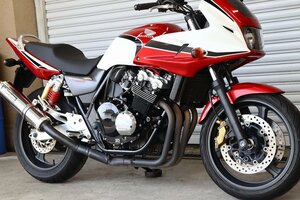 CB400SF/ボルドール/VTEC/NC39/キャブOH済/ヨシムラチタンマフラー/赤白CBXカラー/コンディション自信あり/修復歴なし/ローンOK/NC42