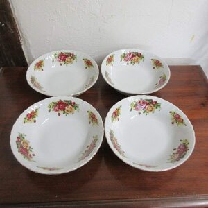 イギリス キッチン雑貨 ROYAL NORFOLK スープボウル スープ皿 スーププレート 4点セット 英国 tableware 1344sb