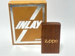 (57) ZIPPO ジッポ ジッポー INLAY WOOD 木製 インレイ オイルライター ジッポライター ケース付き 喫煙具