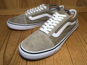 ★VANS バンズ 国内企画 OLD SKOOL オールドスクール Ultra Cush カーキ×白 28.0ｃm Used 検 オリーブ ブラウン SK8 スリッポン