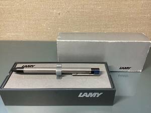 LAMY ラミー 3色ボールペン シルバー TRI PEN トライペン 黒赤青 箱付き ドイツ製 