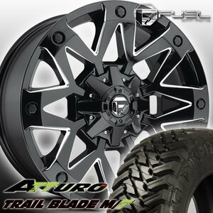 FUEL D555 Ambush タンドラ セコイア ランクル200 20インチマッドタイヤホイールセット ATTURO TRAIL BLADE MT 285/50R20 33x12.50R20