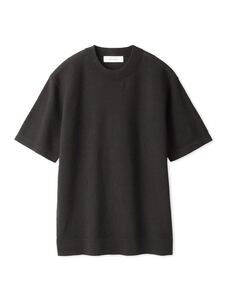 AOURE 24SS ハイブリッドラミー ニットオックス Tシャツ M チャコールグレー アウール