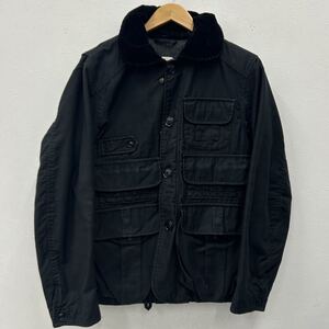 ①Engineered Garments 00s エンジニアードガーメンツ ハンティングジャケット ブラック アウター カバーオール Sサイズ