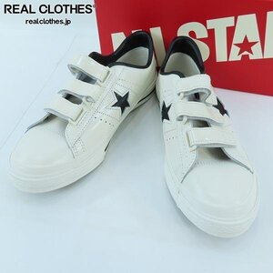 CONVERSE/コンバース ONE STAR J V-3 ベルクロ ワンスター MADE IN JAPAN/日本製 ホワイト系 ブラック/9.5 /080