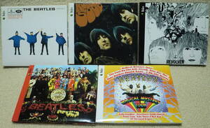 即決！送料230円●訳あり処分！5点まとめて ビートルズ Beatles 中期 Help!＋Rubber Soul＋Revolver＋Sgt Pepper＋Magical Mystery Tour