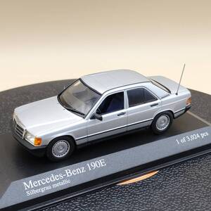 MINICHAMPS 1/43 Mercedes-Benz 190E 1984 silver metallic Diecast 400034101 ミニチャンプス メルセデスベンツ シルバー