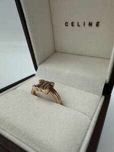 CELINE セリーヌ　K10 ピンクゴールド　指輪　リング