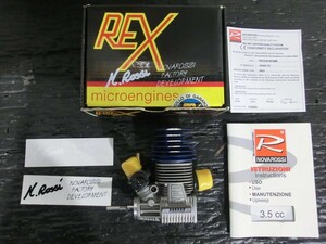 T【S6-69】【60サイズ】▲NOVAROSSI REX RACE エンジン PR-21 R01WC /ラジコン/※動作未確認・外箱傷み有