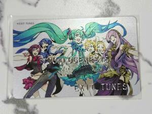 限定非売品 三輪士郎 初音ミク クレジットカード型フェイクカード EXIT TUNES PRESENTS feat.初音ミク　ボーカロイドvocaloid