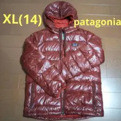 patagonia フード付き ダウンジャケット ボーイズ XL レディースS