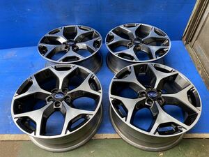 スバル純正　ENKEI JAPAN 18インチ　18x7J +48 100/5H 中古4本　フォレスター　アウトバック