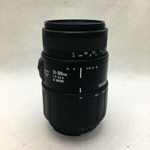 SIGMA シグマ 70-300mm F4-5.6D DL MACRO ニコン用 フィルター径：58mm 望遠ズームレンズ テレマクロ 現状品 ／ 04-00777