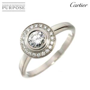 カルティエ Cartier ダムール ダイヤ 0.27ct D/VVS1/3EX #48 リング Pt プラチナ 指輪 Damour Ring 【証明書・鑑定書付き】 90258606