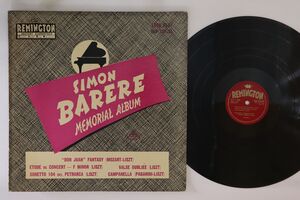 米LP Simon Barere Simon Barere Memorial Album RLP19935A REMINGTON /00260