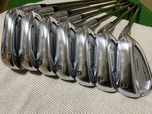 本間ゴルフ T//WORLD TW757 Vx FORGED アイアン7本セット（５I～PW、AW） シャフト：VIZARD IB-WF85（S） 交換用純正ラバーグリップ4本付