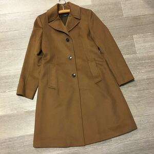 YM/1048 WEEKEND MaxMara ロングコート PURE NEW WOOL サイズ表記42 ブラウン マックスマーラ