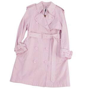 未使用 バーバリー BURBERRY コート トレンチコート コットン アウター レディース 34(XS相当) ピンク cf01dd-rm11e26687