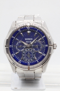 【SEIKO】WIRED SOLAR V14J STAINLESS STEEL 10BAR 中古品時計 24.10.15