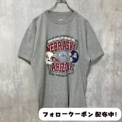 古着 used　RUSSELL　ラッセル　アメフト　半袖カレッジプリントTシャツ　スポーツ　グレー　レトロ　個性的