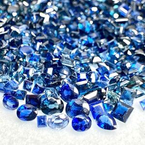 1円〜!!大量!!［天然サファイアおまとめ200.5ct］j 約40.1g ルース 裸石 宝石 Sapphire コランダム jewelry ジュエリー ブルー w4た27