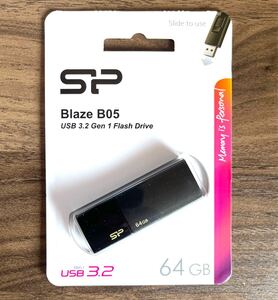 USBメモリー 64GB シリコンパワー USB3.0 スライド式