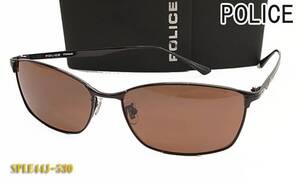 POLICE ポリス サングラス SPLE44J-530 正規品 SPLE44J 0530 ブラウン スクエア