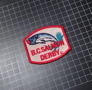  B.C.SALMON DERBY サーモンダービー ワールドチャンピオンシップ ワッペン パッチ/鮭 サケ釣り大会