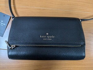 ケイトスペード レディース ショルダーバッグ レザー ブラック レイラ フラップジップ クロスボディ LEILA FLAP ZIP KE487 001 kate spade