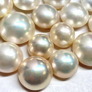 ◆南洋マベパールおまとめ◆j 30g/150ct 珠 ルース 裸石 宝石 ジュエリー jewelry Pearl パール T