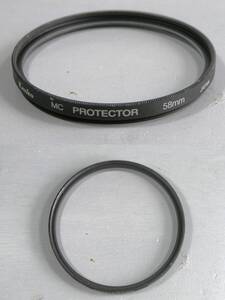 Kenko 　(318-2)　 中古・レンズフィルタ　58mm 　Protector（紫外線防止、レンズ保護）　ケンコー