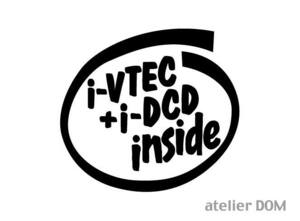 INSIDE ステッカー i-VTEC+i-DCD インサイド ヴェゼル フィット グレイス ジェイド シャトル フリード