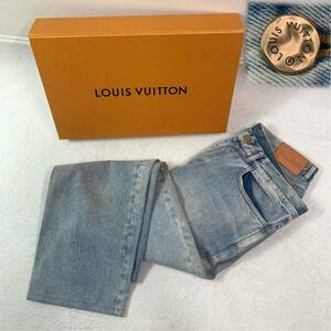 ☆美品☆ LOUIS VUITTON ルイヴィトン　ゴールド金具　デニムパンツ　Gパン　34 メンズ