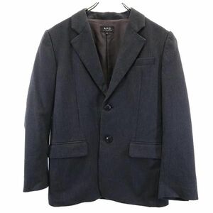 アーペーセー ウールブレンド テーラードジャケット XS ネイビー A.P.C. メンズ