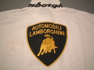 ★在庫一掃セールです★送料無料★必見★Lamborghini★ランボルギーの★素敵～で★お洒落で★綺麗～な★ポロシャツ★ホワイト★2XL★新品★