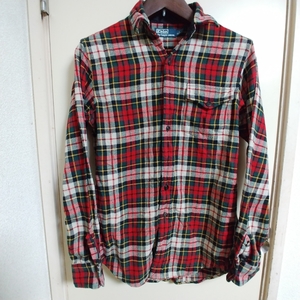 RALPH LAUREN ラルフローレン タータンチェック 長袖シャツ size S 170/92A