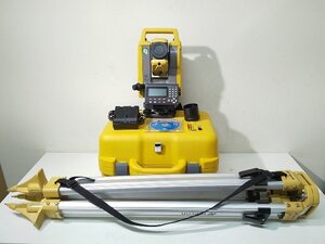 (美品/1円スタート！) TOPCON トプコン トータルステーション GM-105 測量機器 三脚付き 動作良好 B7794