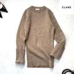 CLANE　訳アリ品　スラントカットニットトップ　714