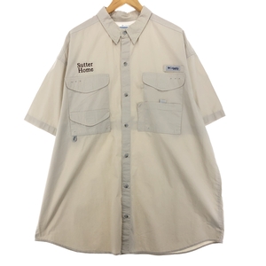 古着 コロンビア Columbia PFG 半袖 フィッシングシャツ メンズXL /eaa447519 【SS2409_30%】