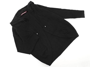 COMPTOIR DES COTONNIERS コントワーデコトニエ フーディー ニット ジャケット size5/黒 ◇■ ☆ eka1 レディース