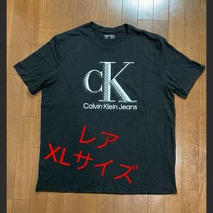 新品カルバンクラインからのシンプルでお洒落なロゴ Tシャツ 半袖 ブラック XL