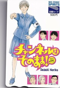 【懸賞当選品】　チャンネルはそのまま　佐々木倫子　図書カード 500円 (ビッグコミックスピリッツ　非売品