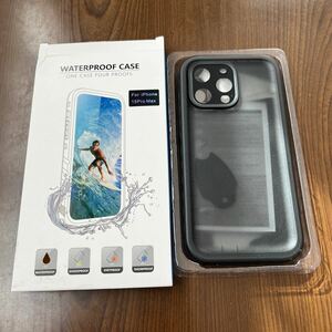 601p2420☆ Cozycase iPhone 15 Pro Max用 ケース - iPhone15 Pro Max用 防水ケース「耐衝撃/360度/全面/両面/米軍/カメラ保護/ストラップ