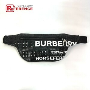 BURBERRY バーバリー 8028160 ロゴ BRUMMELL ホースフェリー HOSEFEY ウエストバッグ クロス ボディバッグ メンズ【中古】新品同様