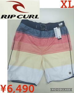 【新品】RIPCURLリップ カール●速乾サーフトランクス 軽量 ウエストゴム水着スイムウェア海パン●メンズXL●6490円●アマゾン以下特価